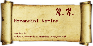 Morandini Nerina névjegykártya